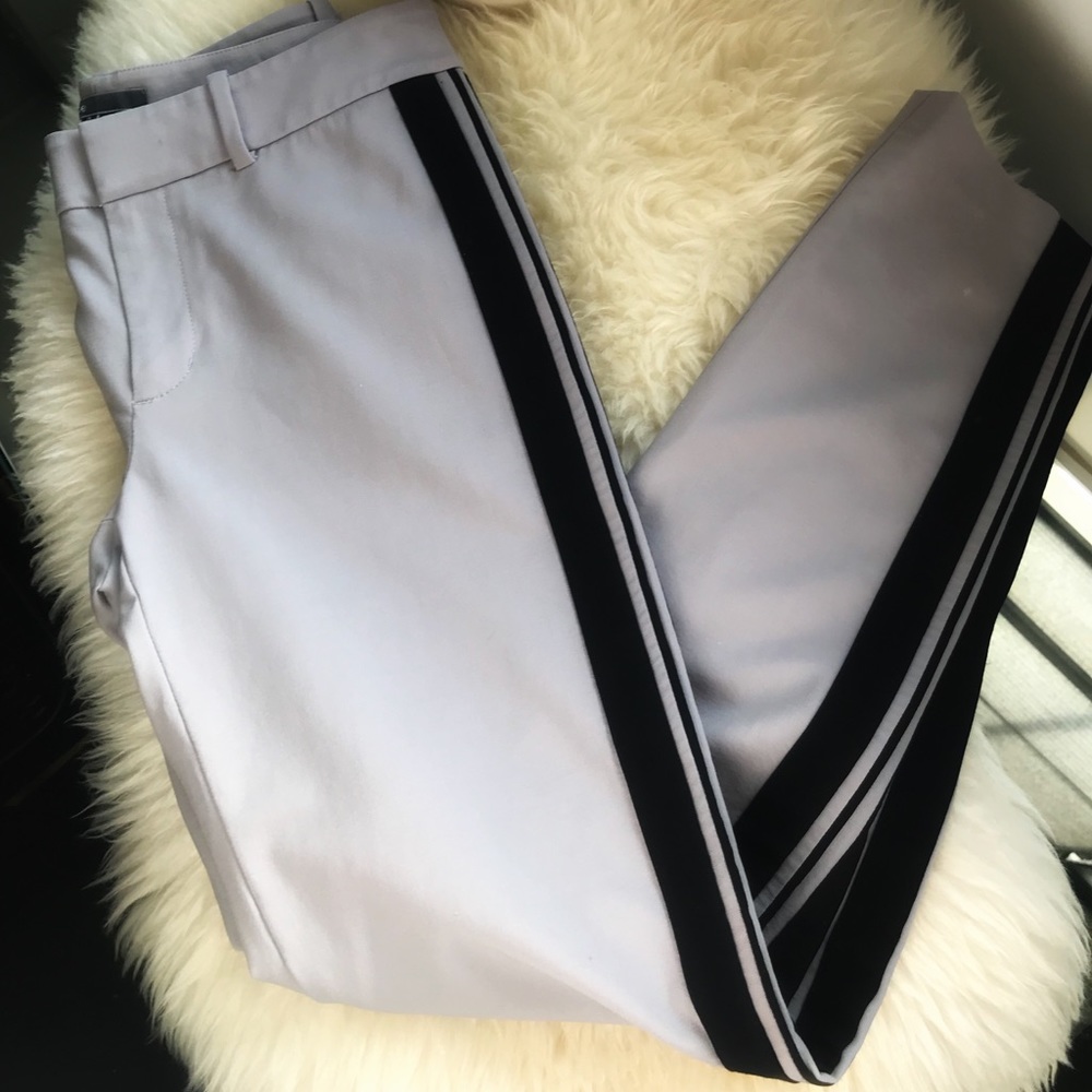 Vince. colorblocked racer striped dress pants